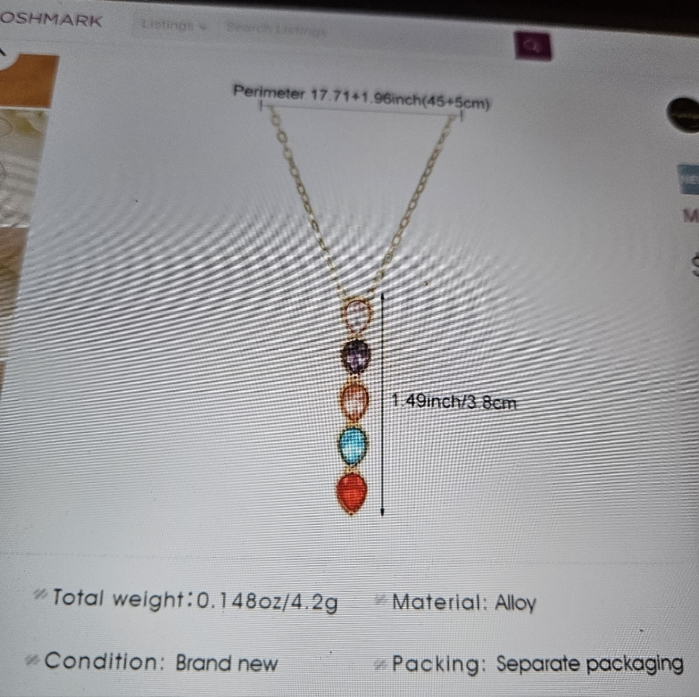 Elegant Multicolor Gemstone Necklace - Picture 7 of 7